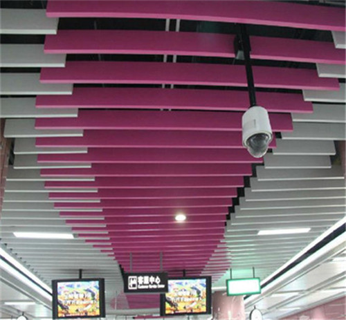 美容店门头弧形铝方通-造型铝方通厂家
