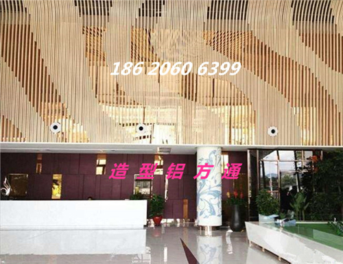 写字楼弧形铝方通-波浪铝方通-造型铝条扣