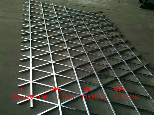 三角形鋁格柵吊頂 購物商場三角形鋁格柵