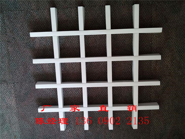 商場鋁格柵吊頂鋁天花 購物商場格子吊頂