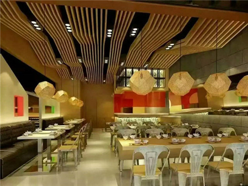 黄金店外墙铝方通-造型铝方通-波浪铝方通
