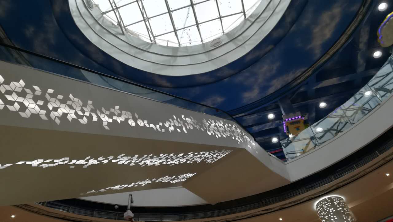 大型商場-生活廣場室內專用雕花鋁單板