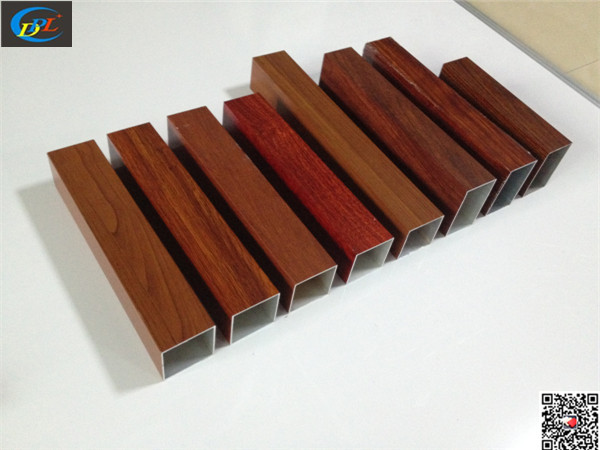廠家直銷－專業訂做1.5-3.0mm木紋鋁四方管