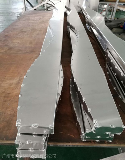 大堂造型鋁方通定制_大廳弧形鋁方通供應