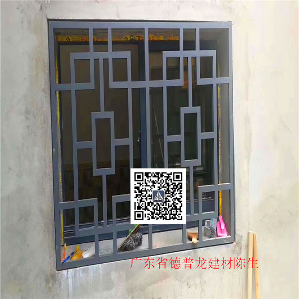 玻璃窗古铜色铝窗花,雕刻图案铝花窗"又被刷新"