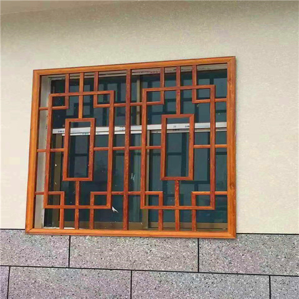 古建花格窗铝格栅仿古造型铝窗花小镇