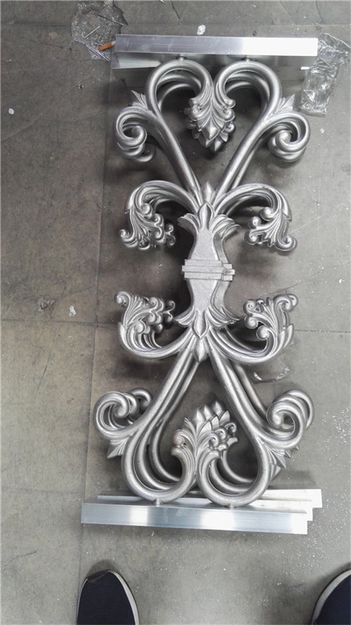 步行街铝型材木纹花格生产