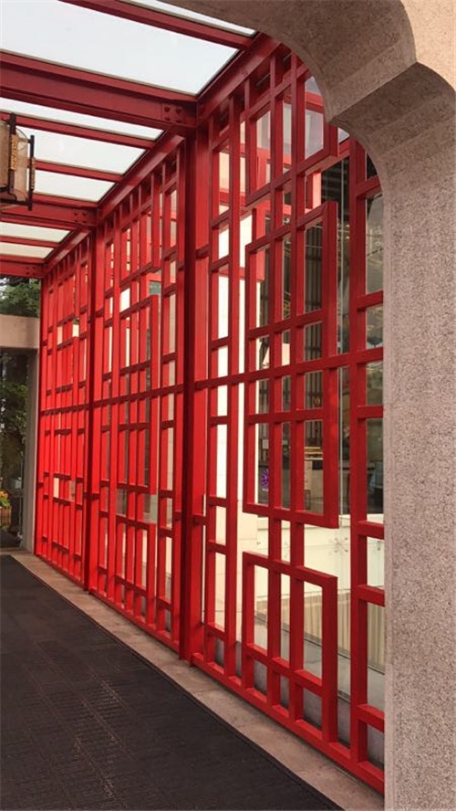 公园凉亭方管焊接铝挂落定制厂家