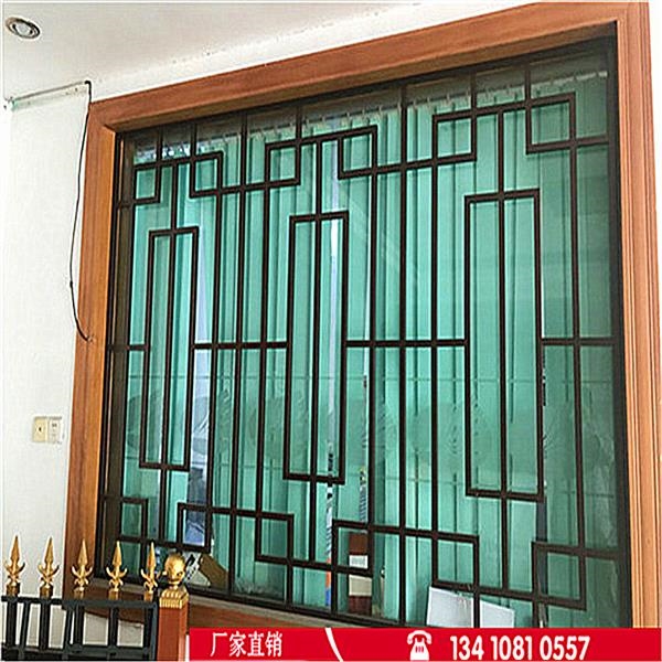 湖北荆州复古木纹铝窗花定制木纹铝窗花价廉物美定制