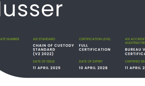 康斯坦莎软包装公司德国Nusser工厂通过铝业管理倡议ASI绩效标准V3和监管链标准V2双认证