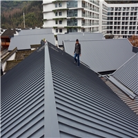 铝镁锰矮立边屋面板 25-430 酒店会所屋面板