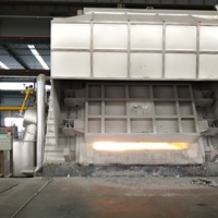 蓄热式固定斜炉门熔炼炉